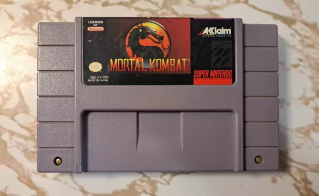 Mortal Kombat (Super Nintendo Entertainment System, 1999) SNES Tested Works