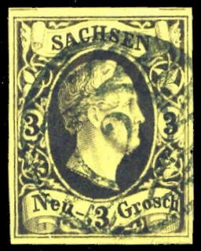 1851, Altdeutschland Sachsen, 6, gest. - 2569098