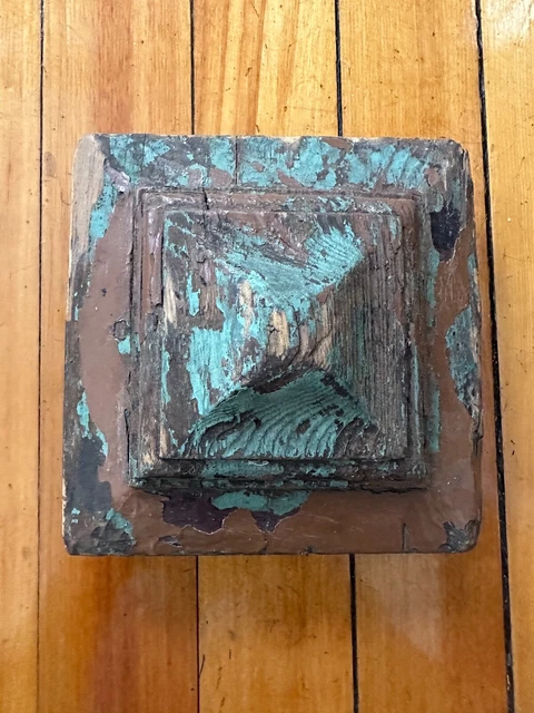 Architectural Antique Newel Post Top Stair Newel Post  Architectural Element