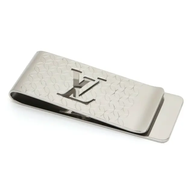 LOUIS VUITTON Louis Vuitton Pance Bie Champs Elysees Money Clip M65041  Silver