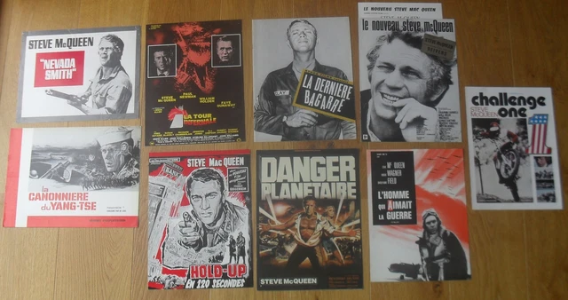 STEVE MCQUEEN lot de 9 synopsis cinema originale