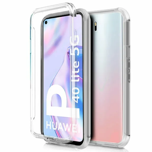 Funda 360º Doble 100% transparente para Huawei P40, P40 Pro, P40 Lite 5G, P40