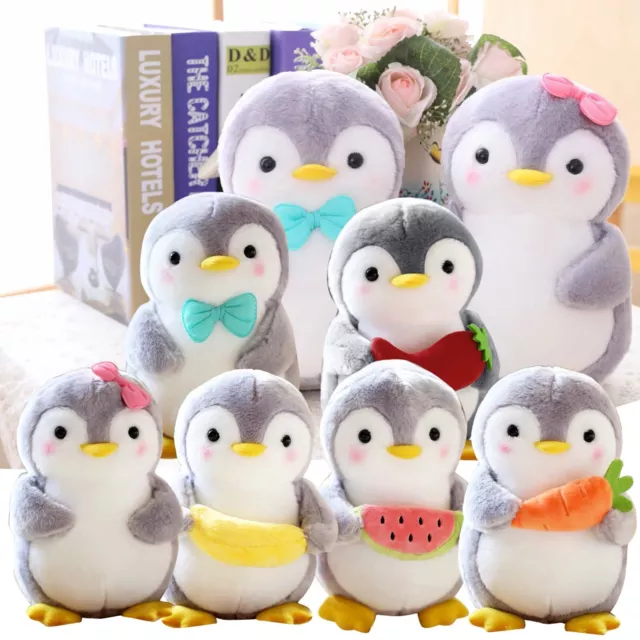 25CM Penguin Stuffed Animal Plush Soft Toy Cute Doll Pillow Cushion Kids Gift