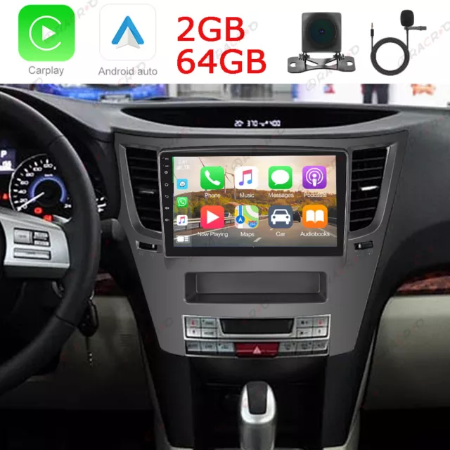 64G For 2010-16 Subaru Legacy Outback Car Stereo Radio Android 13 Carplay Camera