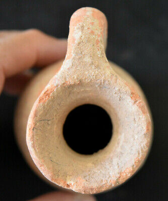 Ancient Authentic Pre-Columbian Small Water Vessel Clay Pottery 5