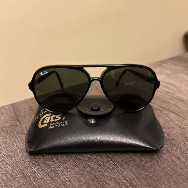 Vintage Ray Ban Cats Sunglasses With Case Bausch And Lomb