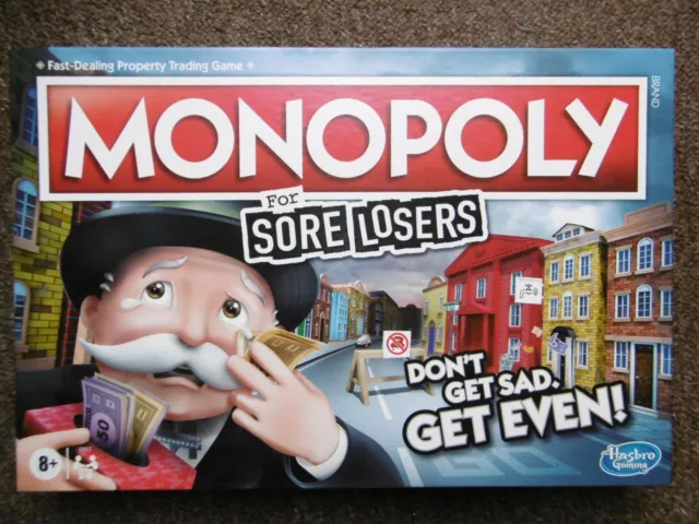 Monopoly For Sore Losers Family Board Game Unpunched Unplayed Sealed Inside