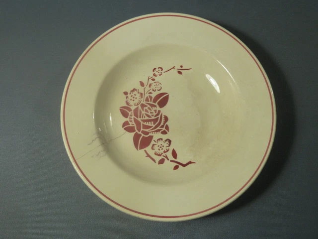 Assiette ancienne en céramique Sarreguemines art pop french antique plates