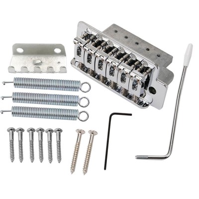 standard strat big block chrome tremolo bridge assembly