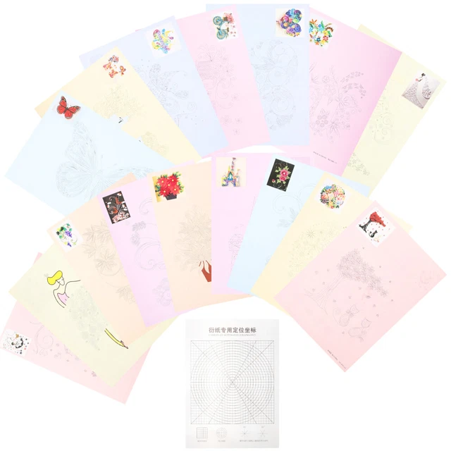1 Set Papier-Quilling-Set, Papier-Quilling-DIY-Werkzeuge,