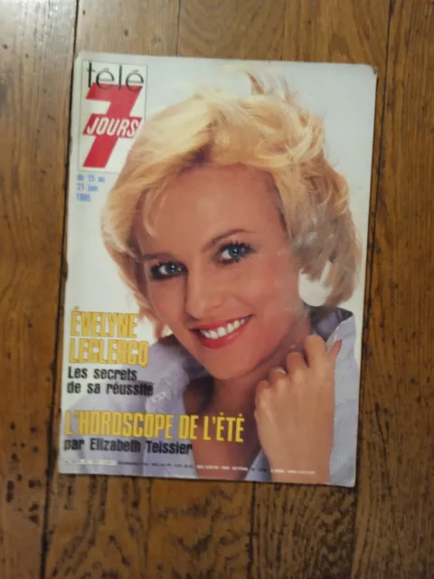 Magazine Télé 7 jours de 1985 - Evelyne Leclercq