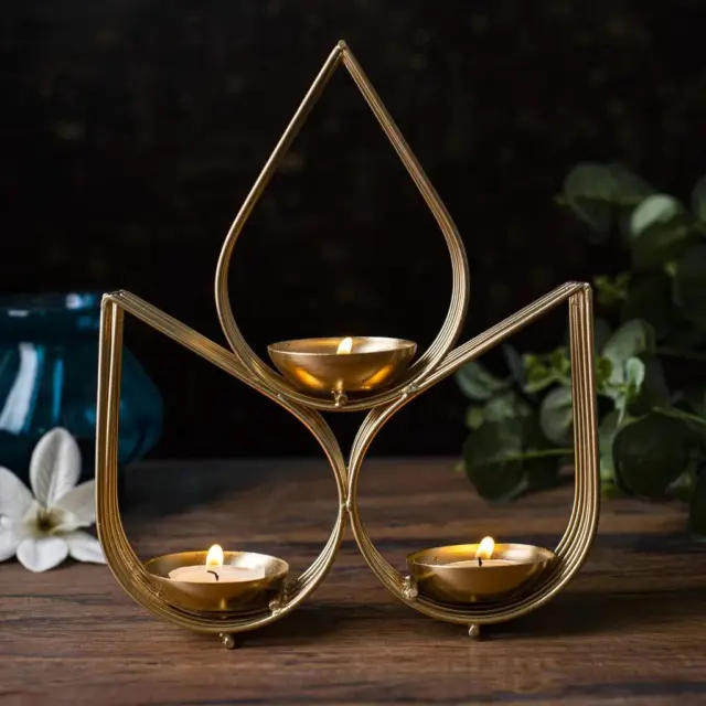 Beautiful Wall Hanging Gold Tealight Candle Holder (Pack of 1)