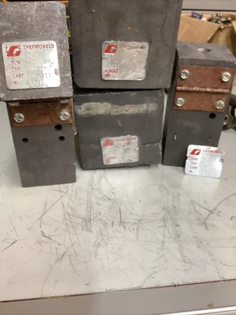 4 ThermOweld molds #CC-1 L.P.C. 65-S929-5032, #CR-2-750MCM.to 3/4 grd.rod f920