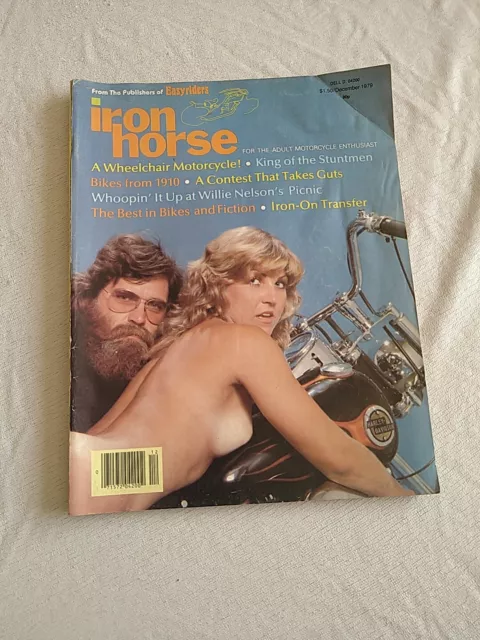 Iron Horse Magazine December 1979 By Easy riders + Iron On Transfer