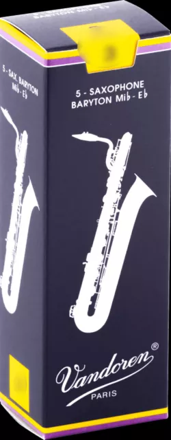 Anche de saxophone Alto Mib/Eb Vandoren traditionnelle - boite de 10 anches