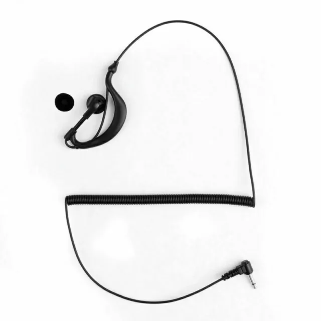 5x 3.5mm Listen Only G Shape Earpiece Headset For  Radio Speaker Mic U9