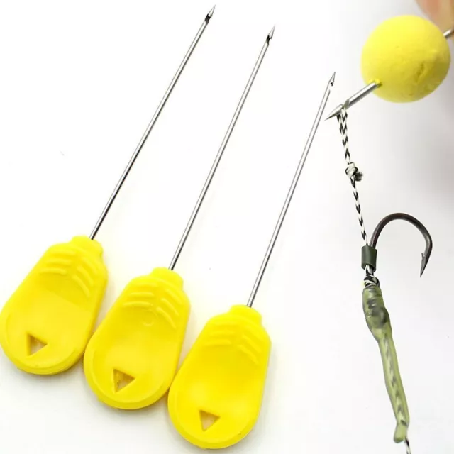 3Pcs,Safety Barded Baiting Needle ,Boilie, Carp Fishing , Hair-Rig   Boilie Tool