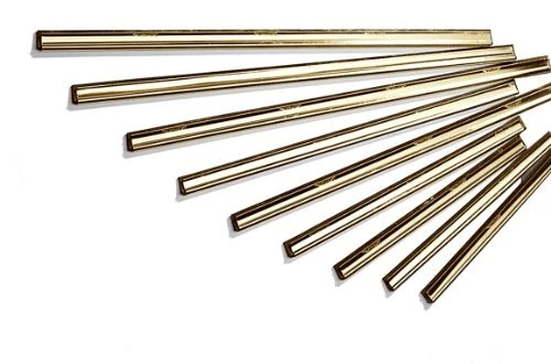 1119 Master Brass Clipped Squeegee Channel with Rubber, Size 6 (Pack of 12)