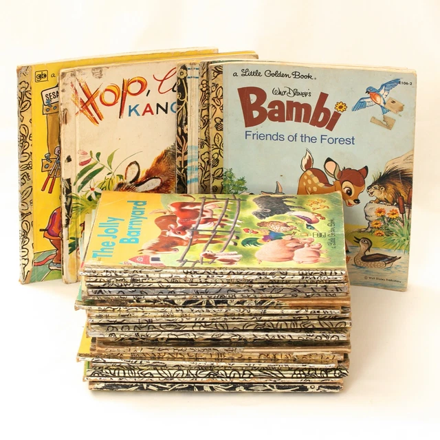 Bulk Lot of 27 Vintage Childrens Little Golden Book Titles (Various) Disney etc.