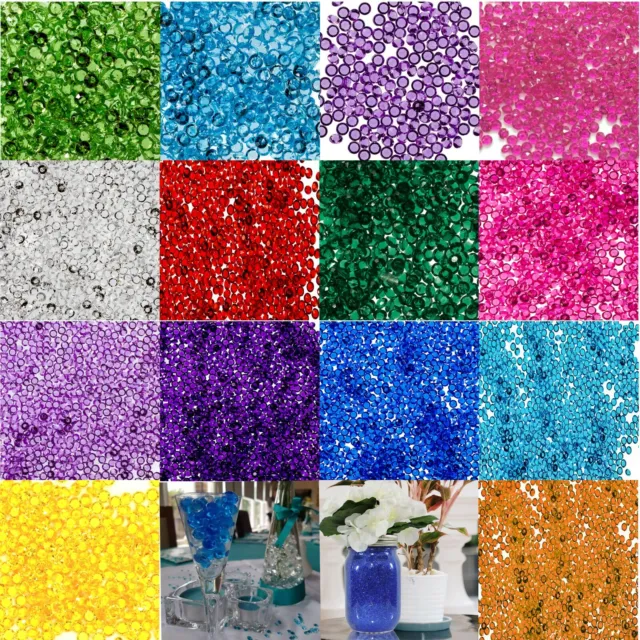 4000 PACK WEDDING DECORATION Scatter Table Crystals DIAMONDS ACRYLIC CONFETTI UK