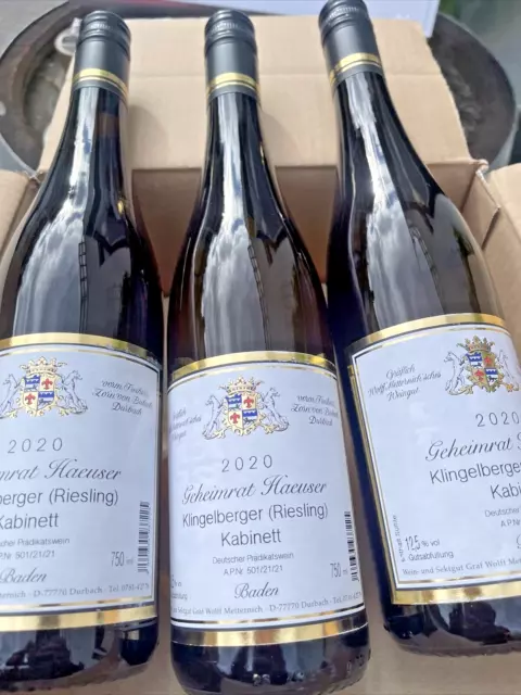 der Top 2020 Riesling Geheimrat H Klingelberger Riesling Baden 6x0.75l Kabinett