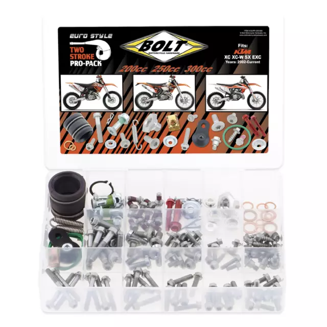 KTM motocross enduro 2 stroke Pro Pack Bolt Kit SX EXC 200 250 300 2002 - 2023