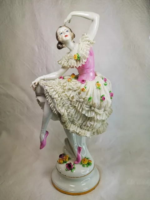 DRESDEN LACE, VOLKSTEDT ballerina figurine £1,750.00 - PicClick UK