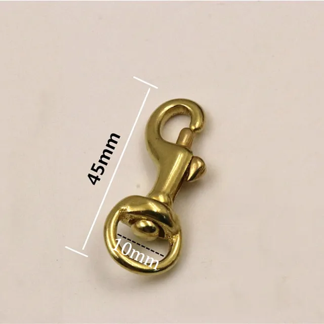 Solid Brass Trigger Swivel Eye Bolt Snap Hook Clasp Pet Dog Rope Leashes Clip