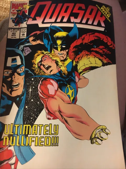 Marvel Comic Quasar An Infinity War Crossover. ultimate Nullified