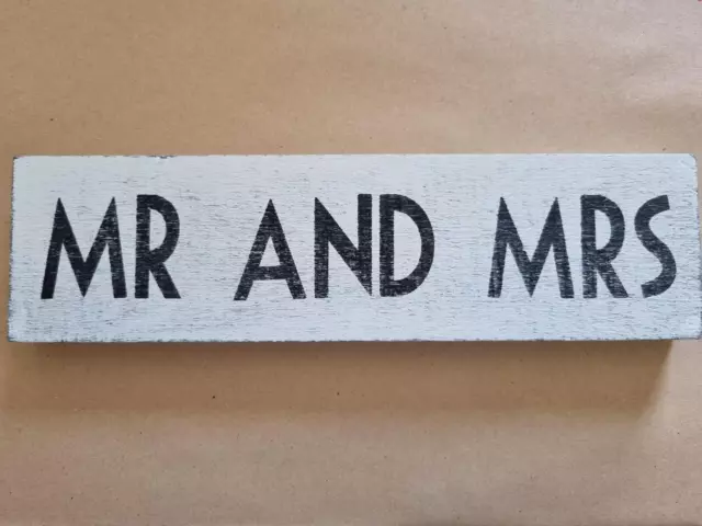 East of India MR AND MRS Wooden Sign Wedding House Decoration Gift