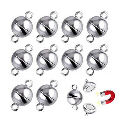 10 pc Magnetic Clasps Hooks Bracelet Necklace Connectors For DIY Jewelry Making