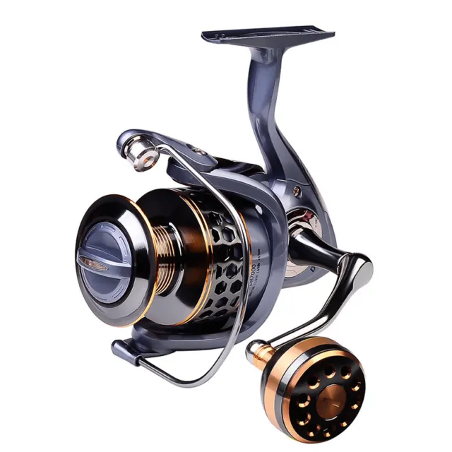 Long Cast Fishing Reel Metal Handle Spinning Gear Ratio : 5.2:1 Fish Wheel