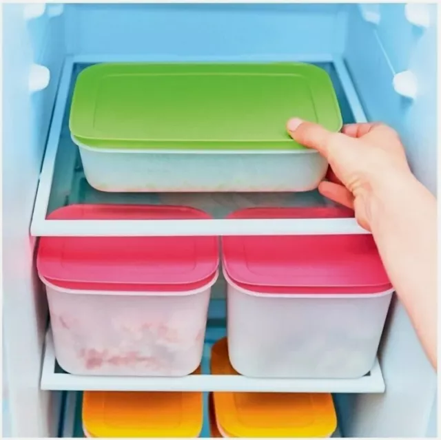 New Tupperware Freezer Keeper Set of 4 Containers 450ml 