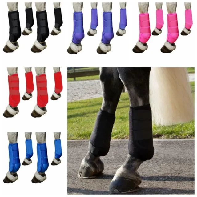 4x/set Horse Sport Front Shock-Absorbing Boots All-Round Lower Limb Protection