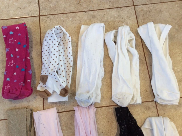 Pacchetto di 10 paia di collant per ragazza età 6-7 anni TU Marks & Spencer 2