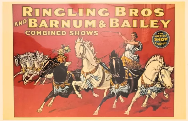 70's Vintage Ringling Bros and Barnum & Bailey Circus  Poster P-8-1925 N/M!