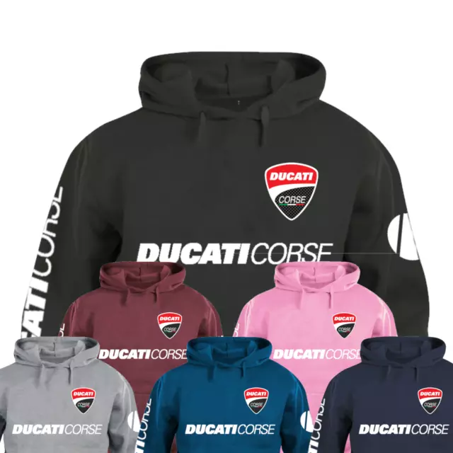 Felpa con cappuccio personalizzata Maglia manica lunga Ducati