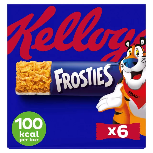 Kelloggs Frosties Breakfast Cereal Bars  3 x 6 Pack