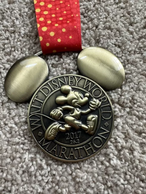 Walt Disney World Full 26.2 Marathon 2017 RunDisney Medal Genuine Mickey Mouse