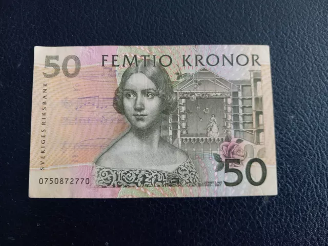 Billet Suède 50 Kronor 1996-2002