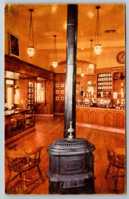 Vintage DisneyLand Postcard - Upjohn Pharmacy in Disneyland