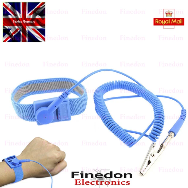 Minadax Bracelet Antistatique ESD Avec Extension 2.40m - Kit Complet
