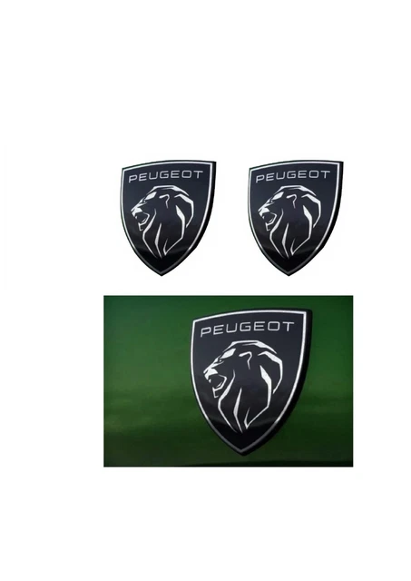 RCIDOS Auto Capot Et Valise Emblèmes Pour Peugeot 208 2019-2023,Matériau ABS L'emblème Du Capot