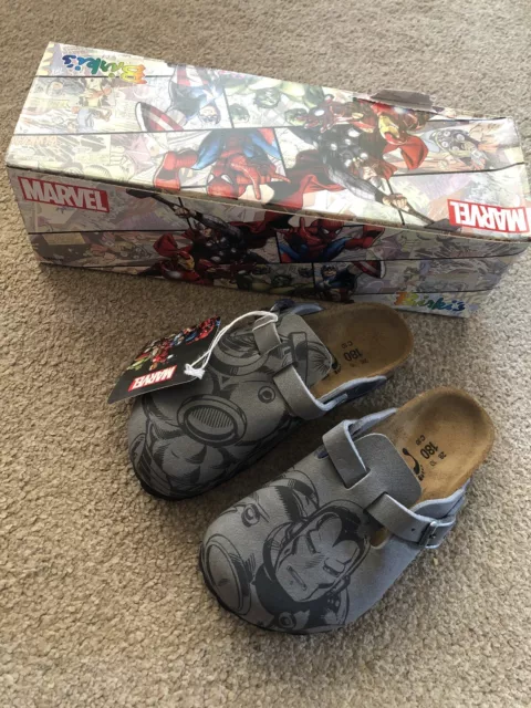 BIRKENSTOCK BOYS MARVEL Birki s Avengers Iron Man Sandals Shoes