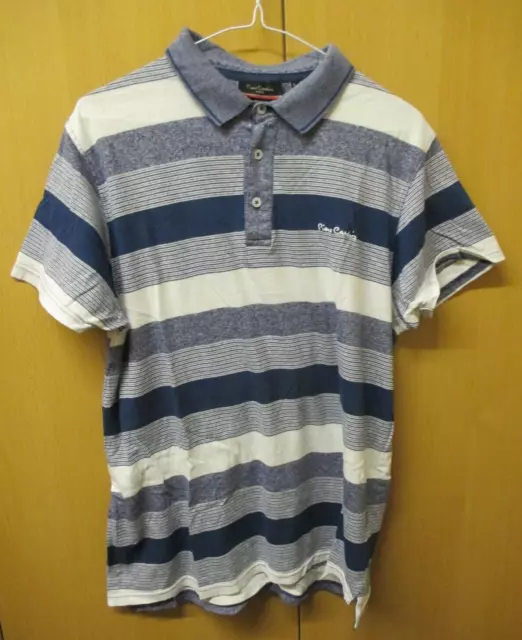 Pierre Cardin, Regular Fit, Men's Striped Short Sleeve T-shirt, Large