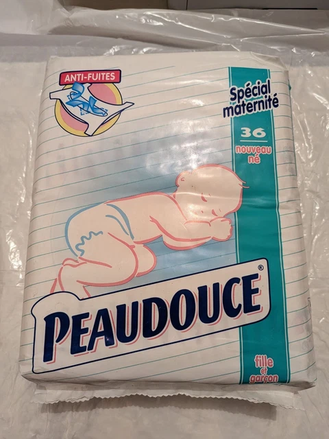 1 Paquet Peaudouce Sealed 36 couches Diapers Couches alte vintage vtg abdl