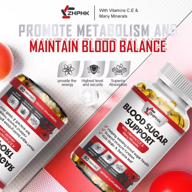 Blood Balance - Blood Sugar Support & Blood Pressure Supplement - 60 Capsules 2