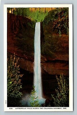 Columbia River Highway OR-Oregon, Latourelle Falls, Vintage Postcard