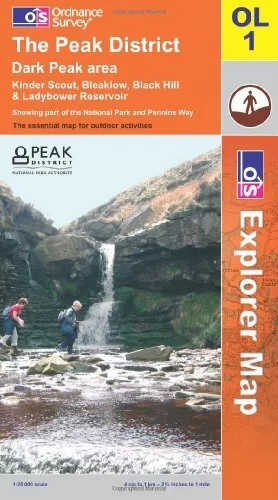 The Peak District: Dark Peak Area (Explo... by Ordnance Survey Sheet map, folded