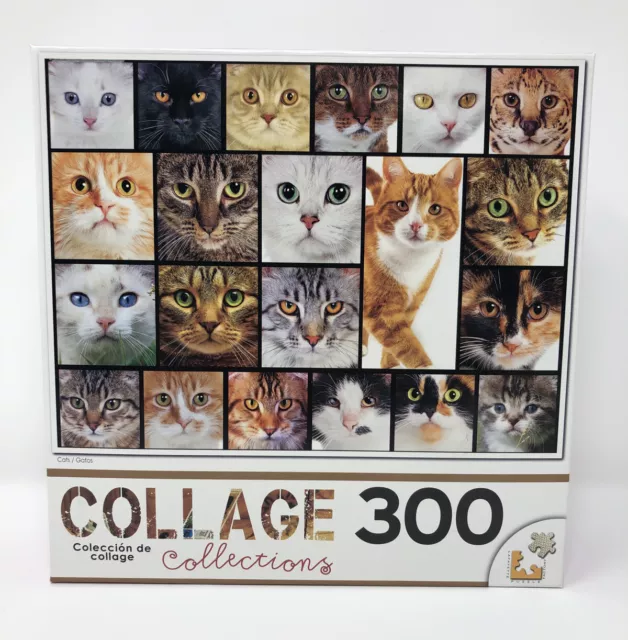 Cats Collage Collection 300 Piece Jigsaw Puzzle by Cra-Z-Art 18x24 New Kittiens